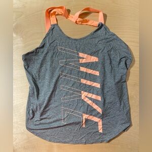 Nike Dri-Fit Women's Tank Top in Gray and Peach 2X (PC)